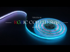 720 RGBIC コブ LED ストライプ 12V 24V