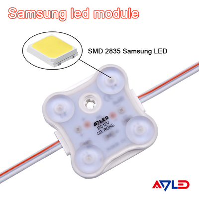 ライト ボックスのための調光可能単一色LEDモジュール ライト サムスン2835の正方形4の単一色12V IP68