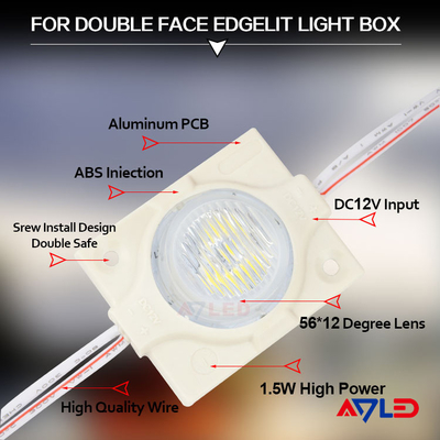 IP67 LEDモジュールは二重側面の端のLitのLightbox 調光可能 12のボルト3030 SMD LEDの破片をつける