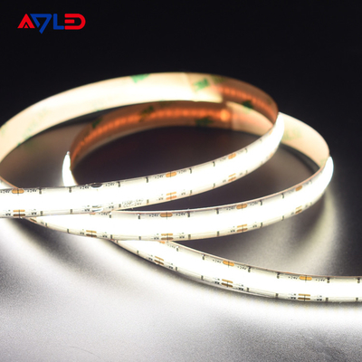 高密度DC24VドットレスライナーLED調節可能なCCT (2700K-6500K) COB 640Leds ストライプライト 低電圧テープライト
