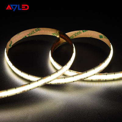 高密度DC24VドットレスライナーLED調節可能なCCT (2700K-6500K) COB 640Leds ストライプライト 低電圧テープライト