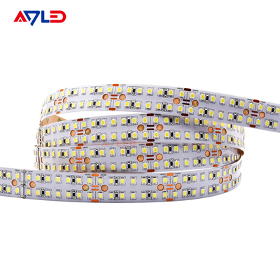 カット可能単一色LEDの滑走路端燈テープ屋外の二重列24Vの暖かく白く涼しい白