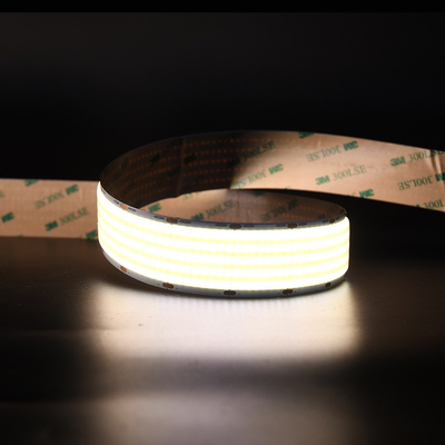 線形柔軟 CRI 90 COB LED ストライプ 5000mm 6500K 白色 4600LM/M 欧州市場
