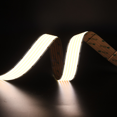 線形柔軟 CRI 90 COB LED ストライプ 5000mm 6500K 白色 4600LM/M 欧州市場