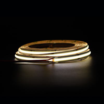 超明るい528LED/M COB LEDストライプ 12V 24V 10MM 汚れのない黄色いCOB/FOBストライプライト