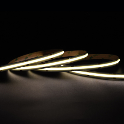 超明るい528LED/M COB LEDストライプ 12V 24V 10MM 汚れのない黄色いCOB/FOBストライプライト
