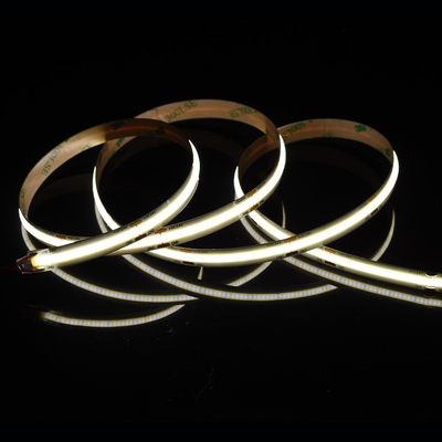 528Leds 12V 24V Cob 10mm カラー 柔軟なLEDストライプライト Ra90 光点のない線形光