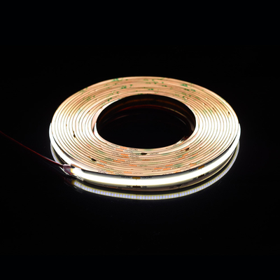 528Leds 12V 24V Cob 10mm カラー 柔軟なLEDストライプライト Ra90 光点のない線形光