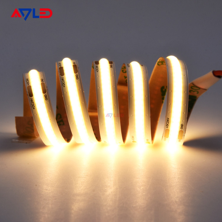 16.4ft COB LED ストライプ 2700K 3000K 4000K 6500K CRI 90+ LED ライト ストライプ 528LED / M