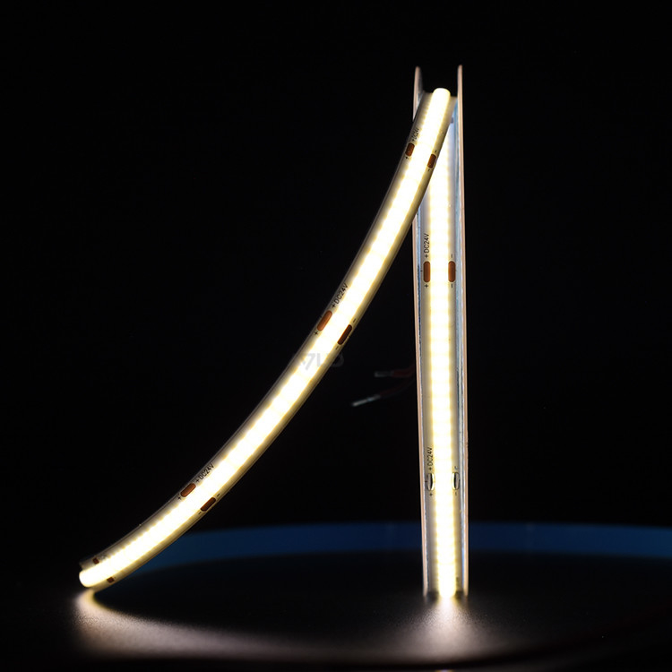 高CRI90Flex 320ledsリールからリールCOB LEDストライプ DC24V 21W/M COB LED線形ストライプライト