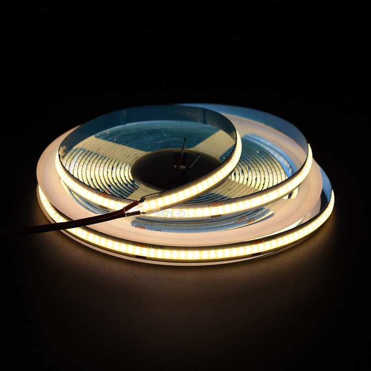 COB ストライプライト 320LEDs リール対リール DC24V 3000K 色温 IP20 UL ランク付き 輝きと汚れなし