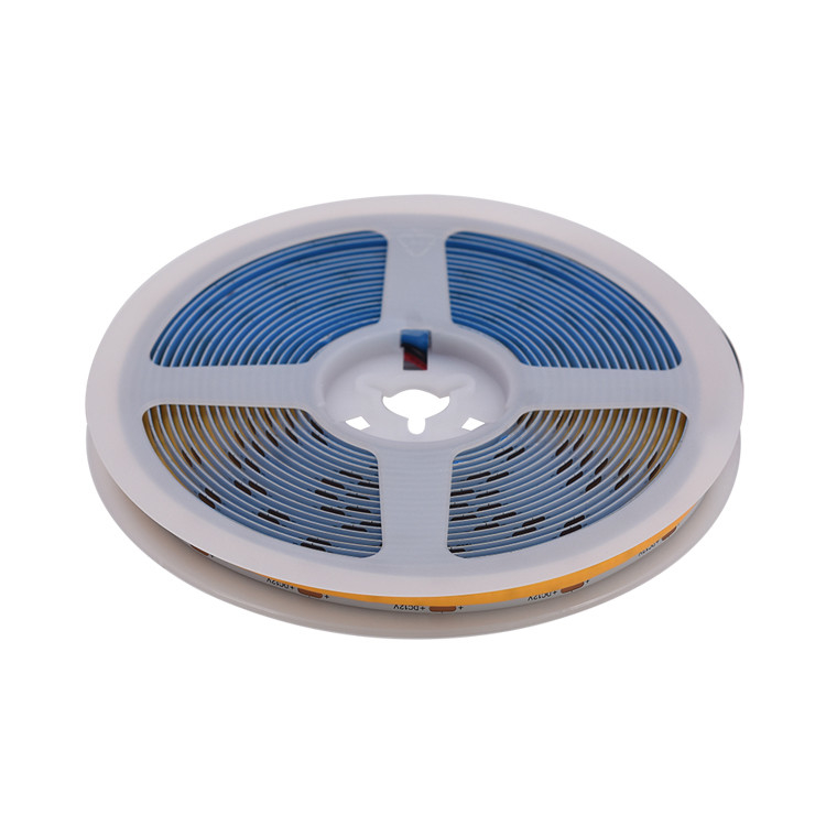 10W/M FCOB 8mm 480LEDs/M COB リール・トゥ・リール LED ストライプライト 高密度 FOB 線形リボン照明