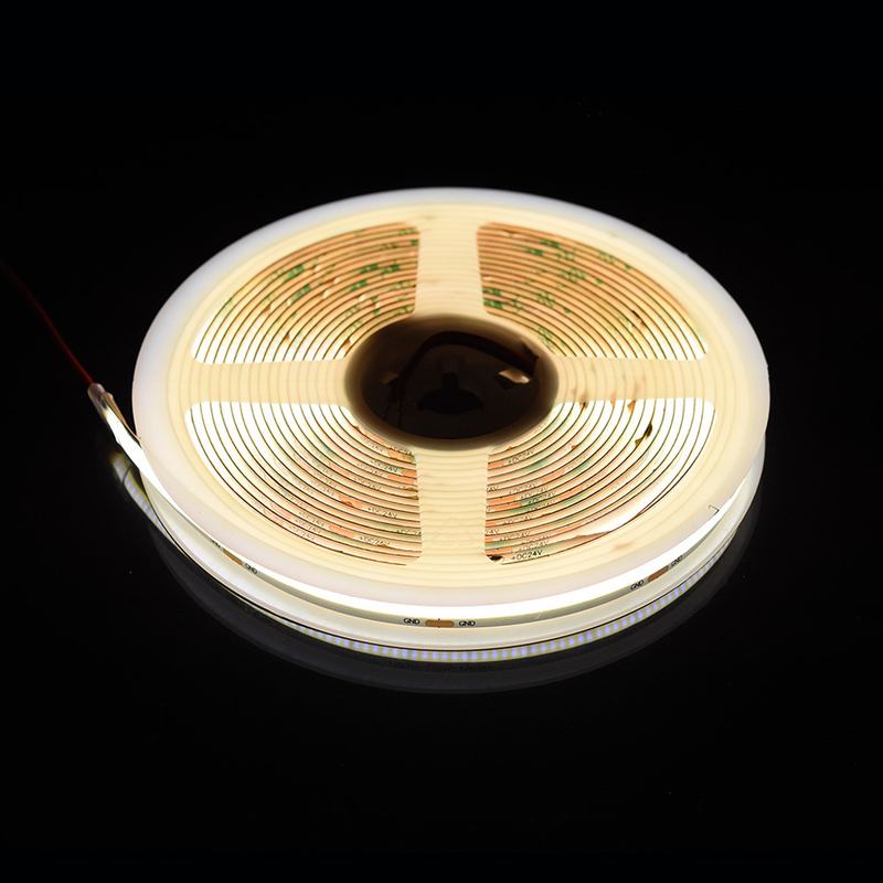 アルミパネル 点のない COB LED ストライプ 528 LED 10mm テープと 2700K/6500K カラー
