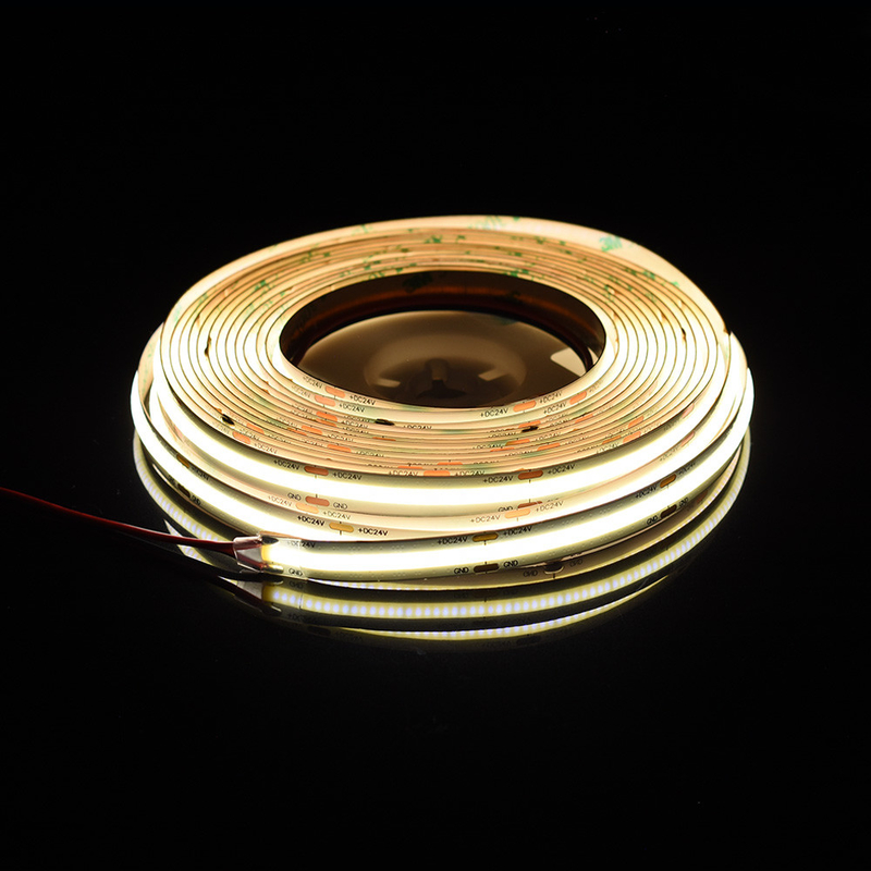 ADLED 柔軟な長さ COB LED ストライプ Ra90 DC 24V 528 LED チップ 2700K 3000K 4000K 5000K 6000K