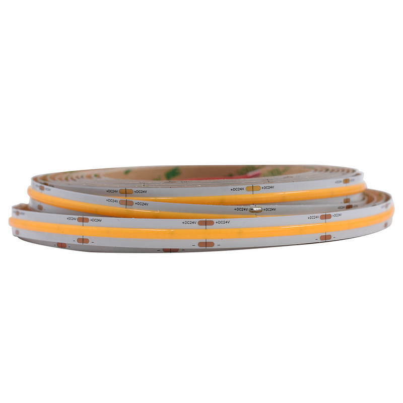 8mm 幅 5M 長さ フリーカット 高密度 飾り付け 照明 柔軟 白い コブ LED ストライプ