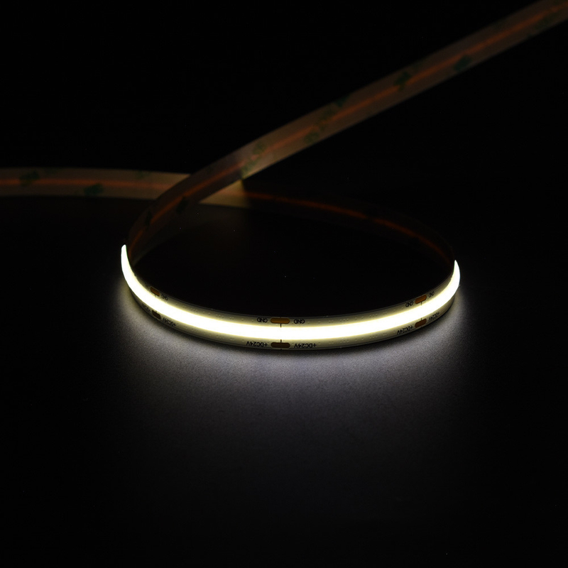 Ra90 LED ストライプライト 低電圧 12V 24V 8mm 10m10W LED FCOB LED ストライプライト 1000LM