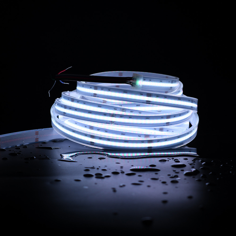 新しいプロジェクト 設置 RGBW カラー LED ストライプライト コブ マジック デジタル アドレス可能な COB LED ストライプ
